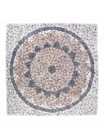 Mramorová mozaika, motív slnka, 90 x 90 cm