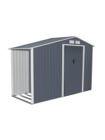Záhradný domček LUKE A, 195 x 278 x 127 cm, sivý