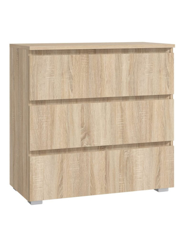 Komoda FlexiLine, 80 cm, farba dub sonoma