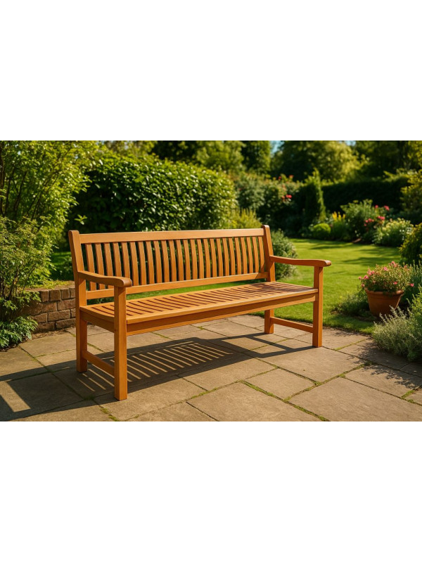 Záhradná lavica DIVERO 3-miestna masív 180 cm
