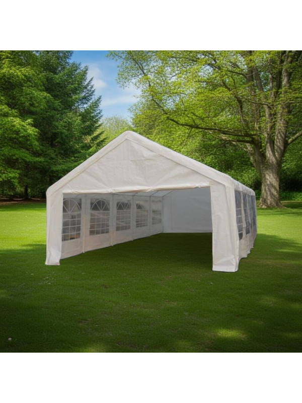 Záhradný stan - biely, 5 x 10 m