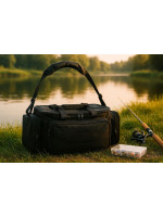 Vodotesná rybárska taška, čierna, 56 × 31 × 30 cm, polyester