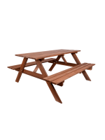 Záhradný set PIKNIK z borovice a gaštanu, 200 cm