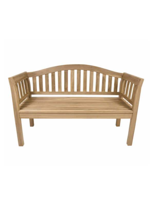 Záhradná lavica DIVERO 2miestna, neošetrená, 131,5 cm