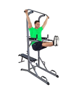 Multifunkčná fitness veža s lavicou a hrazdou, 120 kg nosnos