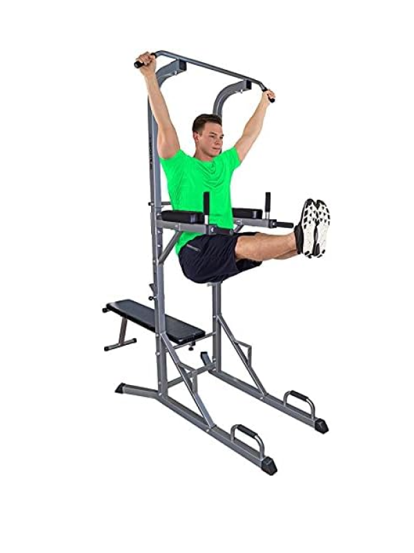 Multifunkčná fitness veža s lavicou a hrazdou, 120 kg nosnos