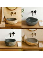 Umývadlo z prírodného riečneho kameňa The Lavabo Cut - malé