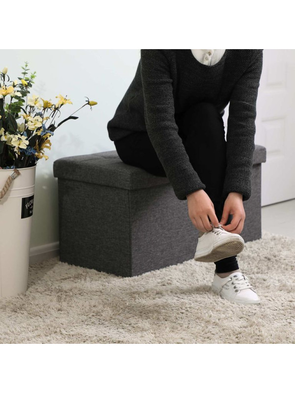 Skladacia lavica s úložným priestorom 80 l, veko obojstranné