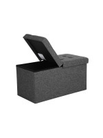 Skladacia lavica s úložným priestorom 80 l, veko obojstranné