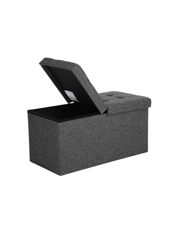 Skladacia lavica s úložným priestorom 80 l, veko obojstranné