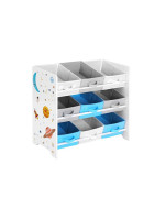 Detský organizér na hračky - Vesmír, 9 košov