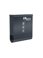 Poštová schránka na stenu SONGMICS s držiakom novín antracit