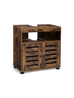 VASAGLE kúpeľňová skrinka pod umývadlo 60×30×63 cm, hnedá