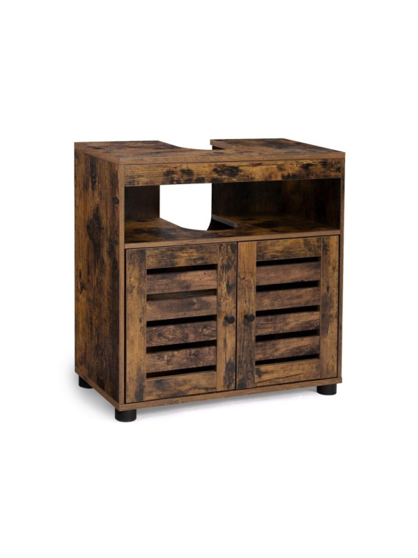 VASAGLE kúpeľňová skrinka pod umývadlo 60×30×63 cm, hnedá