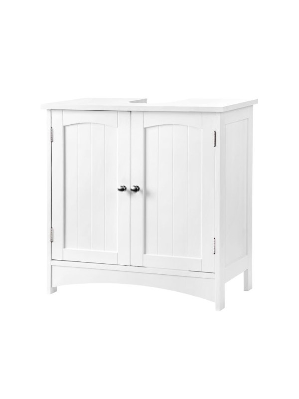 Kúpeľňová skrinka pod umývadlo VASAGLE biela 60×30×60 cm