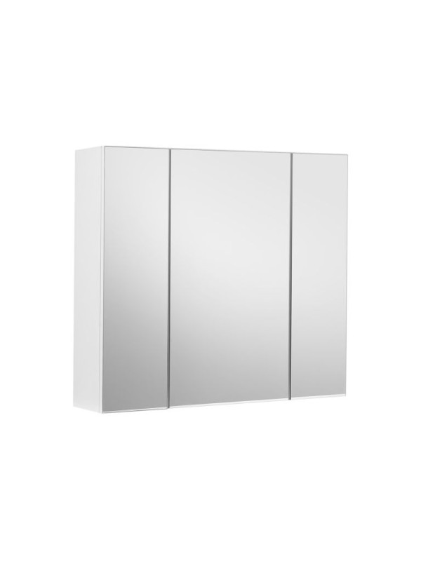 VASAGLE kúpeľňová závesná skrinka so zrkadlom biela