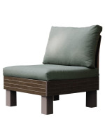 Záhradné plastové kreslo ELEMENTS SIGNATURE, hnedé