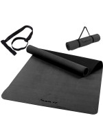 Fitness podložka na jogu, 190 × 100 × 0,6 cm, sivá