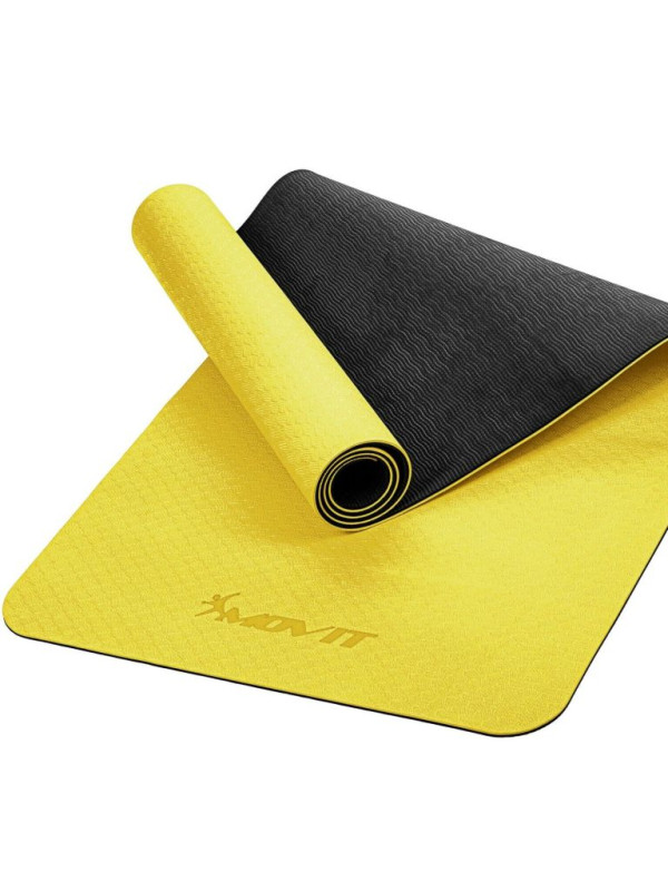 MOVIT Jóga podložka na cvičenie, 190 x 100 cm, žltá