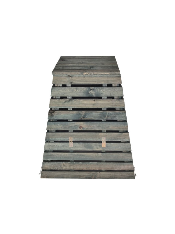 Drevený kompostér 560 L pyramída - česká výroba, zelený