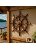 Drevené kormidlo Garth 80 cm - štýlová rustikálna dekorácia