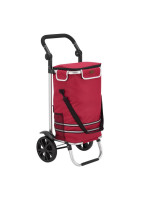 Nákupný vozík 3 v 1 – objem 56 l, červený