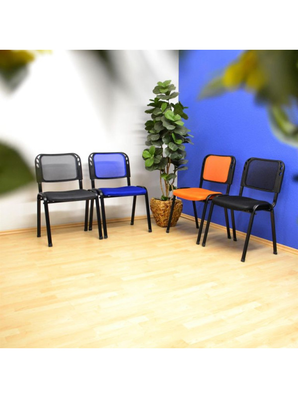 Stohovateľná kongresová stolička - sivá