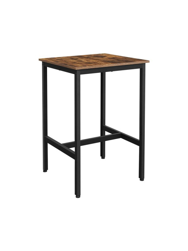 Priemyselný barový stôl 60×60×90 cm, kovová konštrukcia