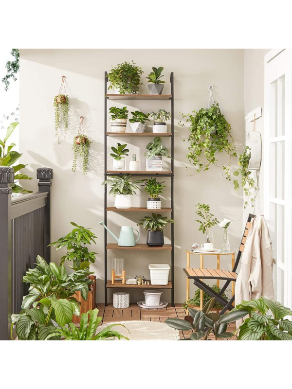 Vysoká priemyselná regálová jednotka, 6 políc, 204 × 60 × 30