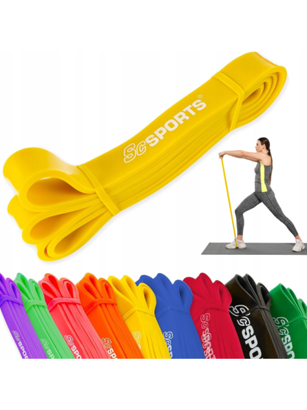 ScSPORTS odporová guma 2,9 cm, žltá