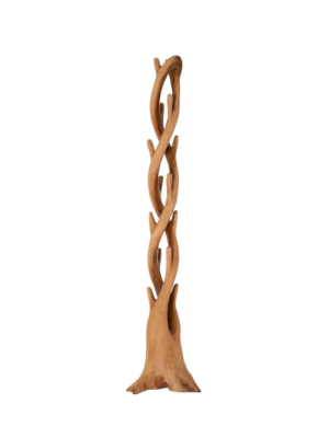Vešiak DIVERO z masívneho mahagónu, 190 cm