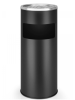 JAGO Odpadkový kôš s popolníkom, 17 l, čierny