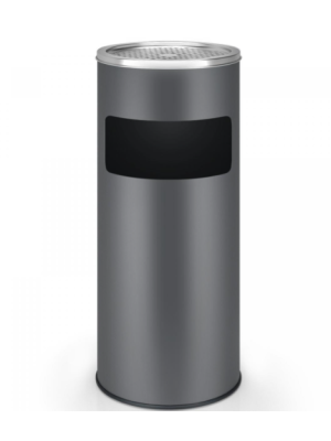 Odpadkový kôš s popolníkom, 30 l, antracit