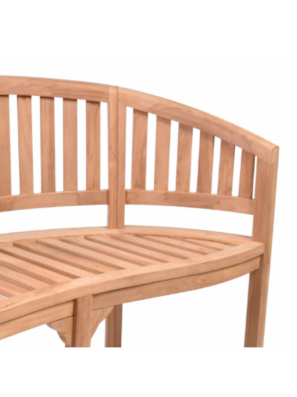 Záhradná lavica z teakového dreva, 2-miestna, 120 cm