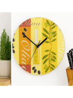 Nástenné hodiny WENKO 27 cm - oliva