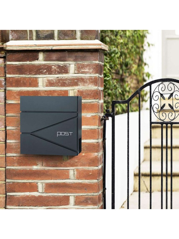 Antracitová poštová schránka s mechanizmom pomalého zatváran