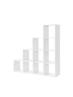 Stupňovitá policová jednotka, 10 políc, 129,5 x 129,5 x 29