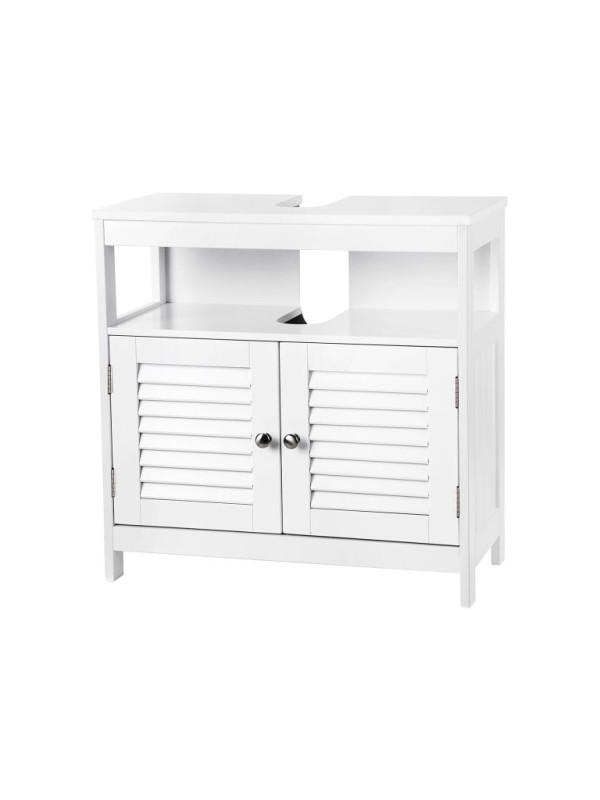 Kúpeľňová skrinka pod umývadlo, biela 60x60x30 cm