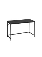 Moderný čierny herný stôl s oceľovou konštrukciou, 120 x 60