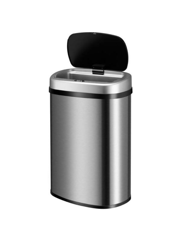 Automatický bezdotykový odpadkový kôš 50 l – strieborný