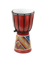 Detský bubon djembe 30 cm, mahagón, ručne maľovaný