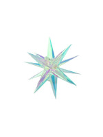 LED vianočná hviezda 40 cm, 40 farebných svetiel, 3D