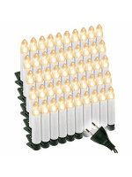 LED sviečky na vianočný stromček 50 LED, teplá biela