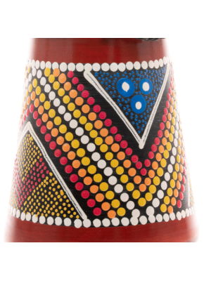 Detský bubon djembe 30 cm, mahagón, ručne maľovaný