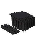 Gorilla Sports Sada ochranných podložiek, čierna, 18 ks