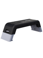 Fitness stepper GORILLA SPORTS® s úložným priestorom, čierny