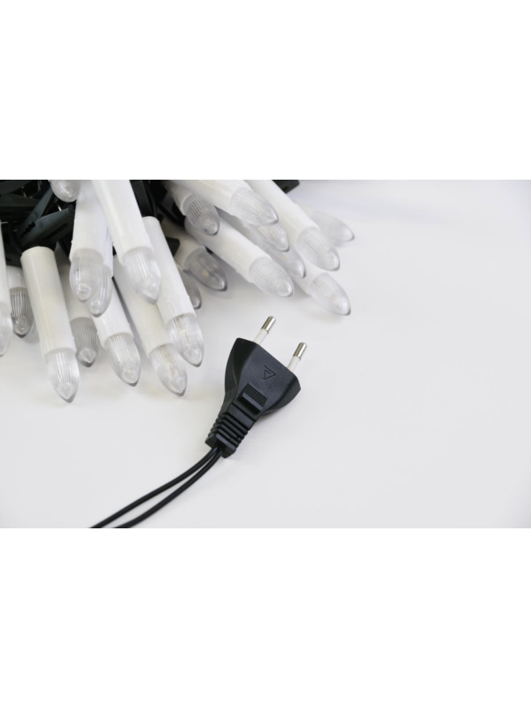 LED sviečky na vianočný stromček 50 LED, teplá biela