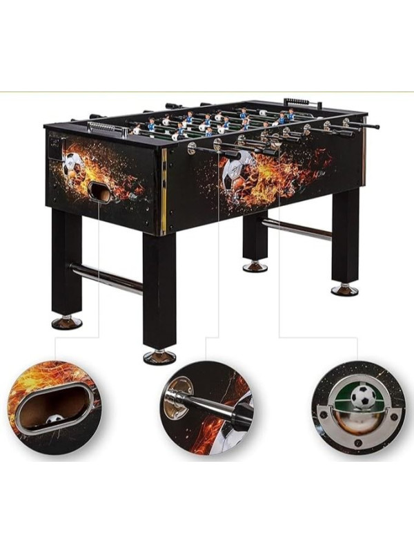 GamesPlanet Profi fotbálek Leeds, 140 x 73 x 87 cm, fireball