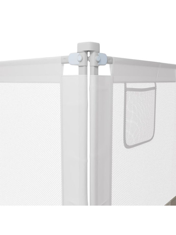Detská zábrana na posteľ, 180 cm, výškovo nastaviteľná