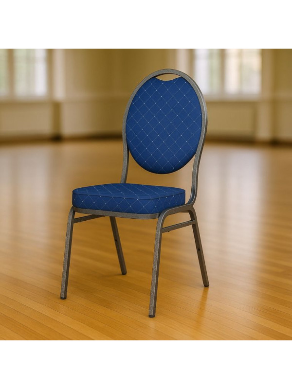 Kvalitná stolička kovová Monza - modrá